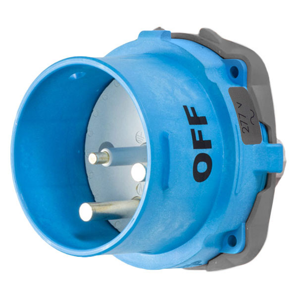 63-98045 - DSN150 INLET POLY BLUE SIZE 5 TYPE 4X IP 69 1P+N+G 150A 277 VAC 60 Hz NO AUX